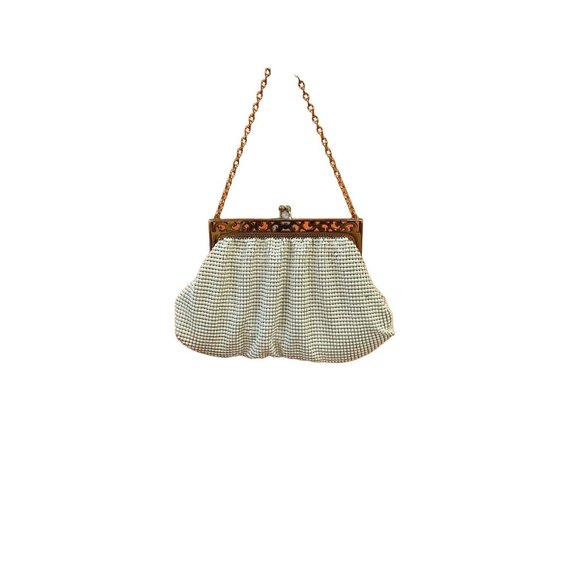 1950's - 60's Mesh Whiting & Davis Vintage Evening Bag - Picture 1 of 7